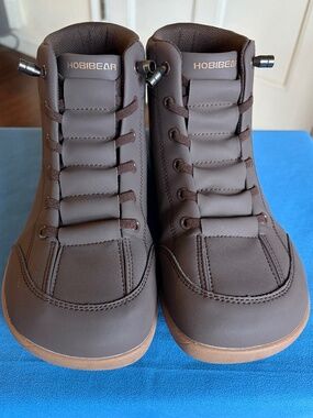 Hobibear Yew Splash Proof Barefoot Boot - Dark Brown - Size 9